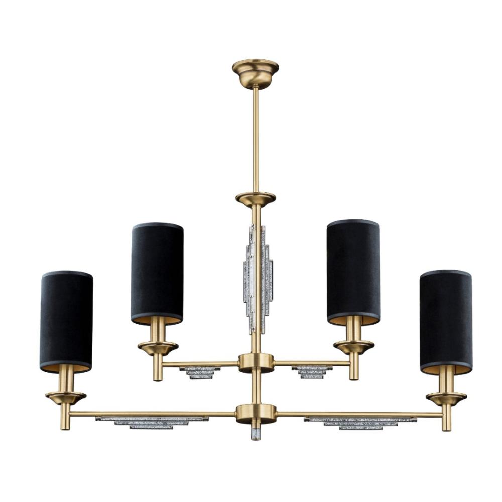 artdeco luxus podlhovasta medena lampa textilny tien elegantny swarovski krystal kuchynsky stol osvetlenie obyvacka vila.jpg